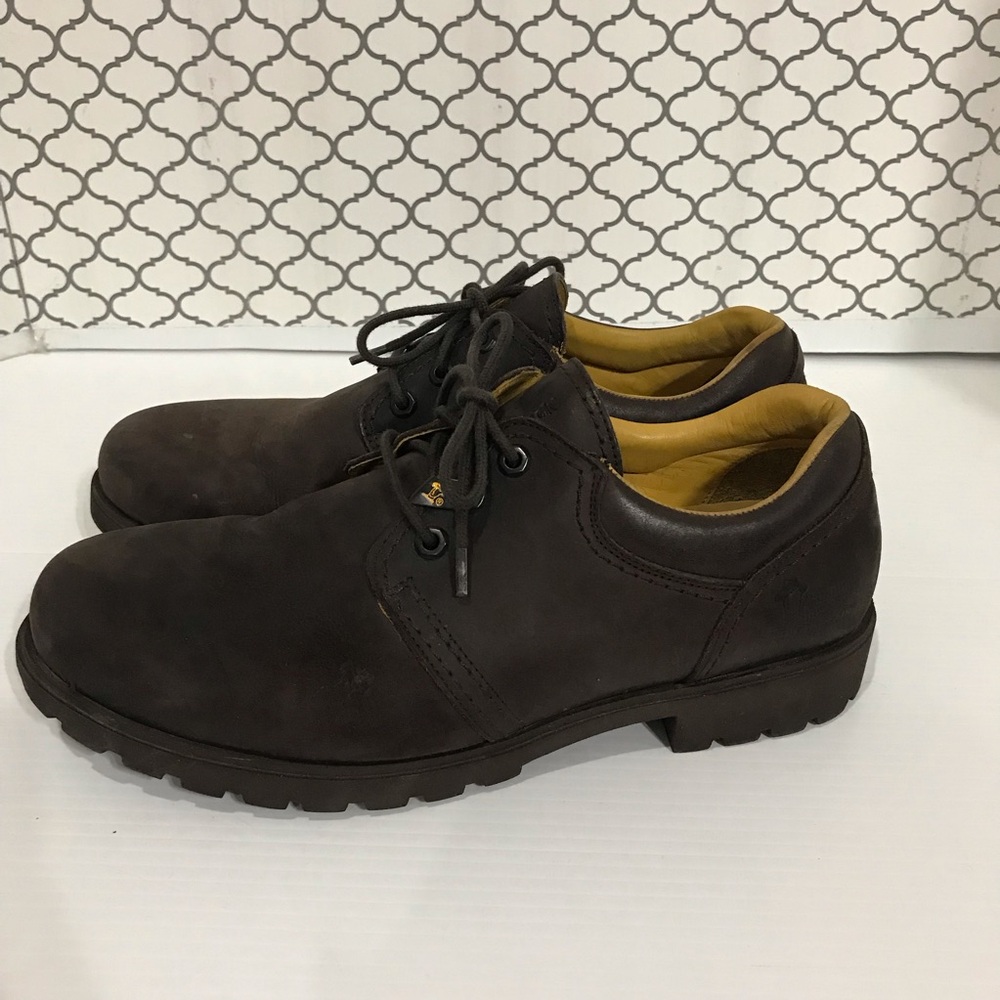 Panama Jack Men's Dark Brown Leather Lace-Up Casual Shoes - 45